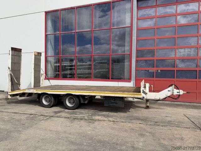 Low loader trailer Blomenroehr 688/18000  19 t Tandemtieflader, wenig Benutzt