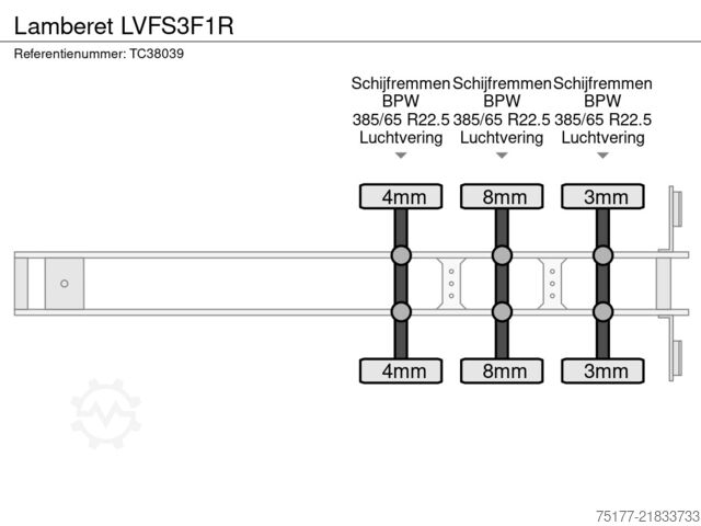 Refrigerated/frozen transport Lamberet LVFS3F1R