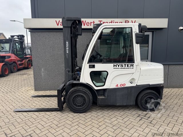 Hyster H4.0FT5 Triplex mast 5.15m Freelift / Sideshift / Fork positioner Diesel 2008 HYSTER H4.0FT5 Triplo 515 Freelift / Sideshift / Vorkversteller Diesel 2008