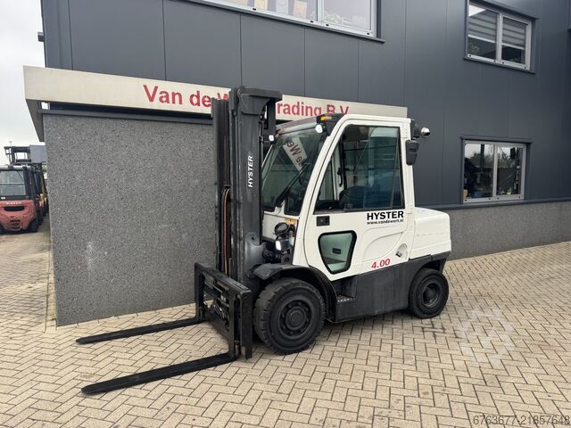Hyster H4.0FT5 Triplex mast 5.15m Freelift / Sideshift / Fork positioner Diesel 2008 HYSTER H4.0FT5 Triplo 515 Freelift / Sideshift / Vorkversteller Diesel 2008