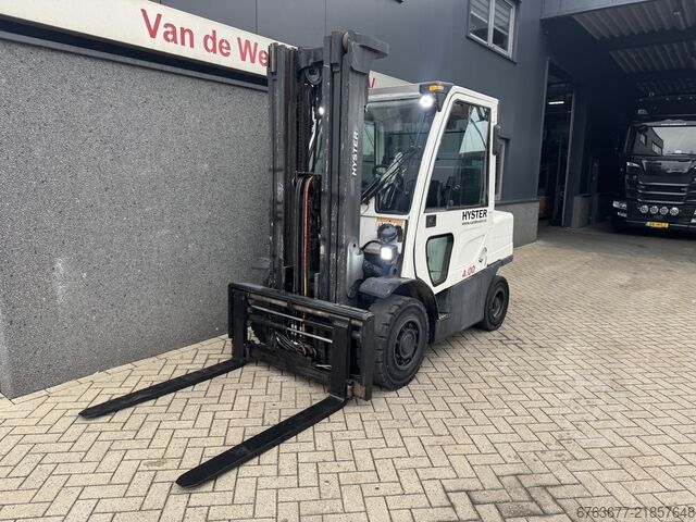 Hyster H4.0FT5 Triplex mast 5.15m Freelift / Sideshift / Fork positioner Diesel 2008 HYSTER H4.0FT5 Triplo 515 Freelift / Sideshift / Vorkversteller Diesel 2008