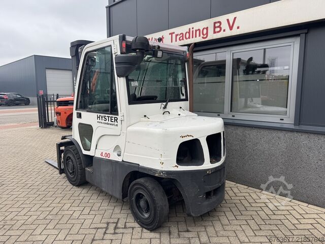 Hyster H4.0FT5 Triplex mast 5.15m Freelift / Sideshift / Fork positioner Diesel 2008 HYSTER H4.0FT5 Triplo 515 Freelift / Sideshift / Vorkversteller Diesel 2008