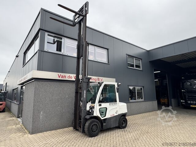 Hyster H4.0FT5 Triplex mast 5.15m Freelift / Sideshift / Fork positioner Diesel 2008 HYSTER H4.0FT5 Triplo 515 Freelift / Sideshift / Vorkversteller Diesel 2008