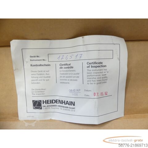 Component Heidenhain ID 203 263 Längenmesssystem LS 701 -  ML 320 mm SN176517F mit LS 703 Lesekopf