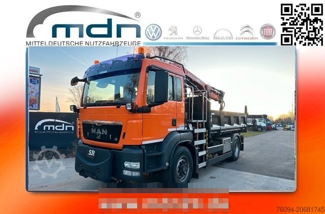 Tipper truck MAN TGS 18.320 4x4 Kipper KRAN 21m FUNK Winterdienst