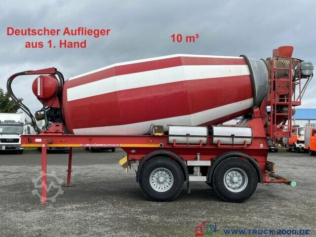 Semitrailer Karrena 10 m³ Betonmischer / Concrete Mixer 1.Hd