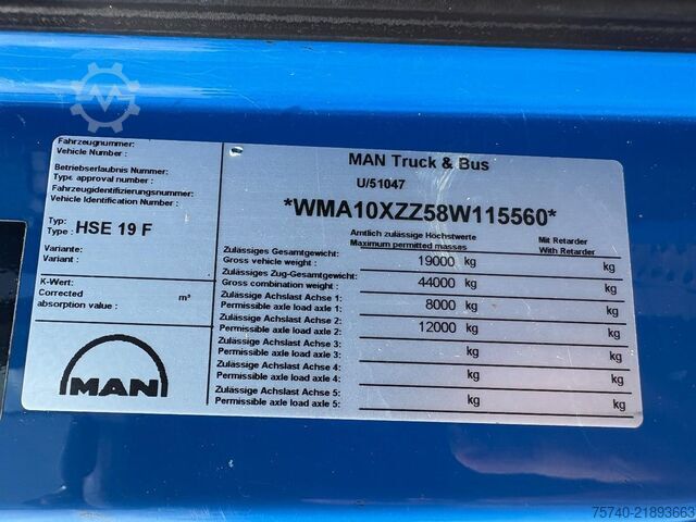 Box body MAN TGS 18.360 + ISOLATION FABRIC INCL ENGINE + BDF...