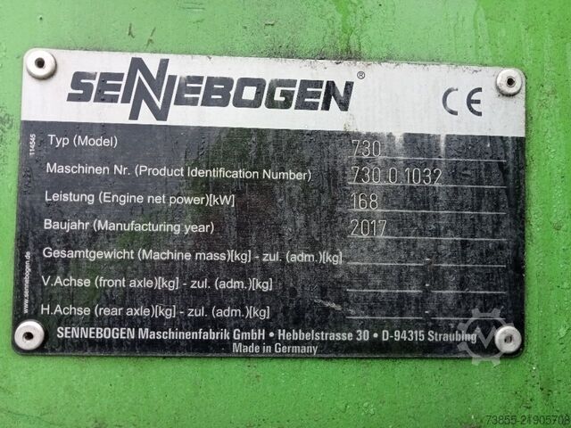Material Handling Excavator Sennebogen 730E