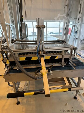 ALWID AUFGABETISCH + DEPALETTIERER Glass Depalletizer (2017) ALWID Neuglasabschieber