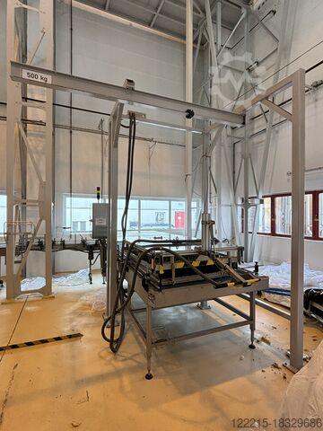 ALWID AUFGABETISCH + DEPALETTIERER Glass Depalletizer (2017) ALWID Neuglasabschieber