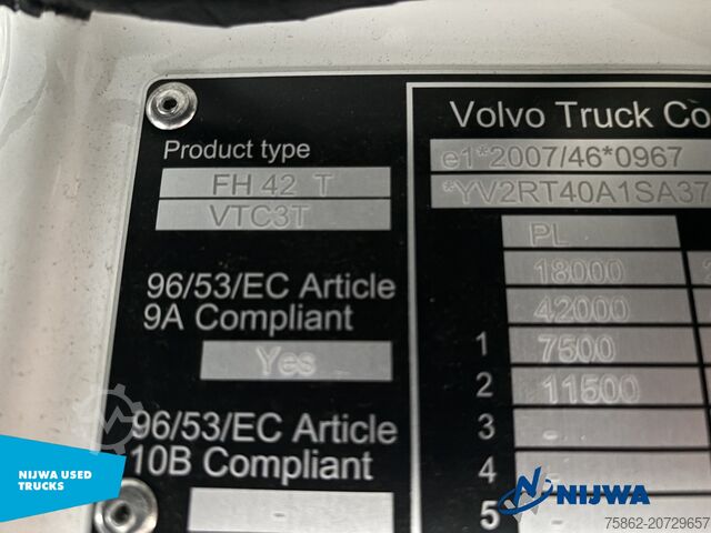 Standard-SZM Volvo FH 500 Aero XL TC 4x2 VDS + Retarder