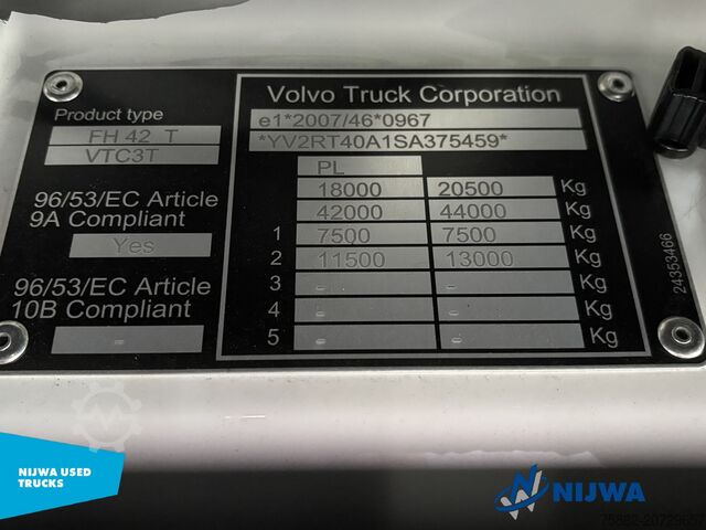 Standard-SZM Volvo FH 500 Aero XL TC 4x2 VDS + Retarder