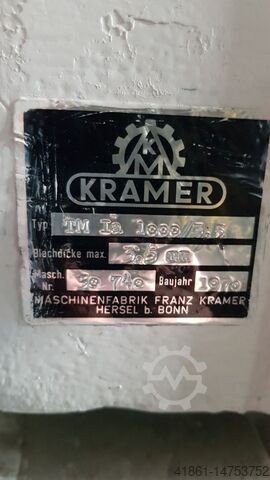 Motorized guillotine shears KRAMER TM I a 1000 / 3.5