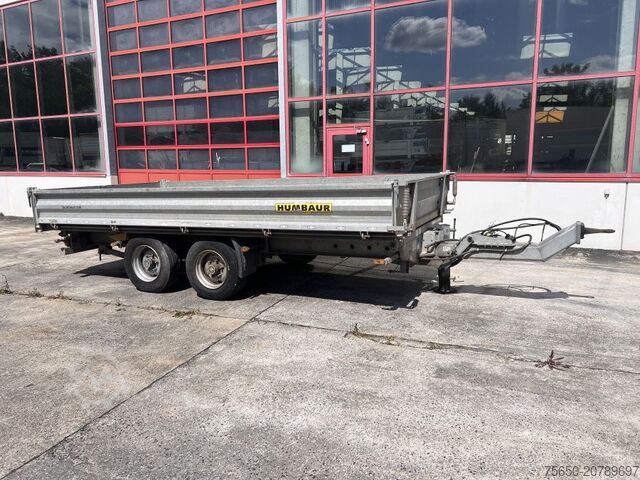 Dreiseitenkipper Anhänger Humbaur htk105024 Tandemkipper- Tieflader