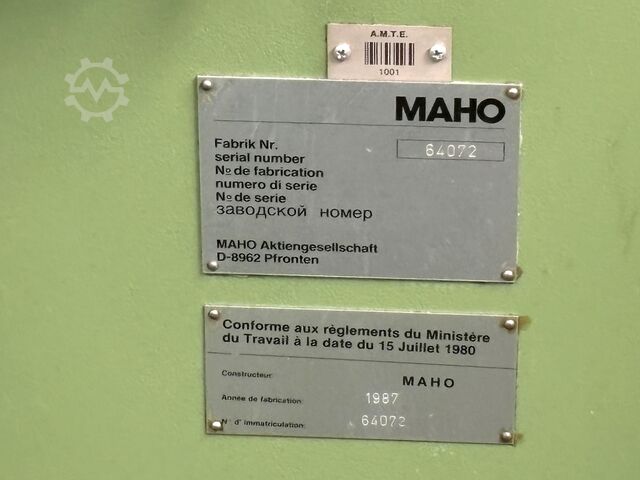 Milling machine Maho MH600 E