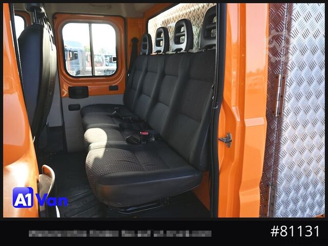 Pritschenwagen PEUGEOT Boxer Pritsche Doka, 7 Sitzer, Werkzeugkasten