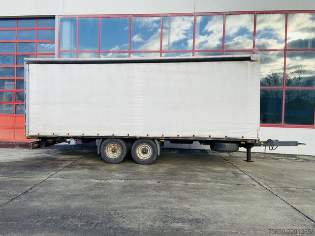 Open trailer with tarp Obermaier OS2-L105L  Tandemplanenanhänger