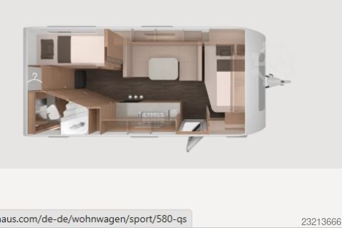 Wohnwagen Knaus Sport 580 QS *2.000kg*Komfort-Nasszelle*ATC