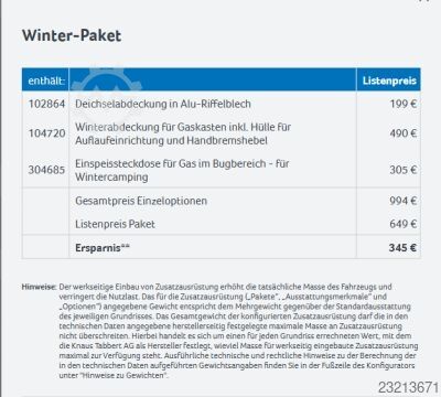 Wohnwagen Knaus Nordwind 660 PXB *2.500kg*Winter-Paket*ATC*