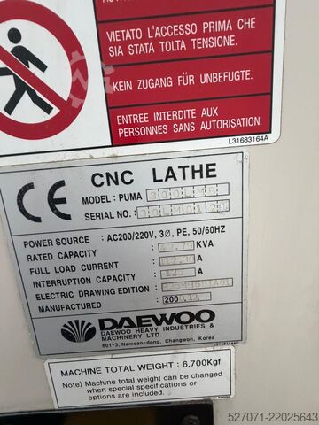 Heavy Duty CNC LATHE Daewoo Puma 300 LM