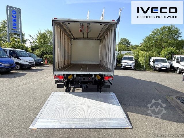 LKW mit Getränkeaufbau IVECO 120EL25P CNG, Getränkeaufbau mit Schiebeplane, 2t