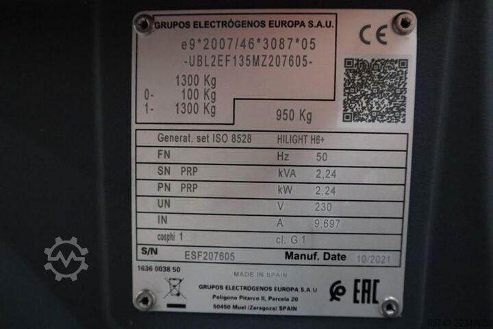 Light tower Atlas Copco Hilight H6+ Valid inspection, Max Boom Height 8m,