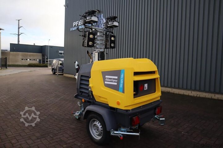 Light tower Atlas Copco Hilight H6+ Valid inspection, Max Boom Height 8m,