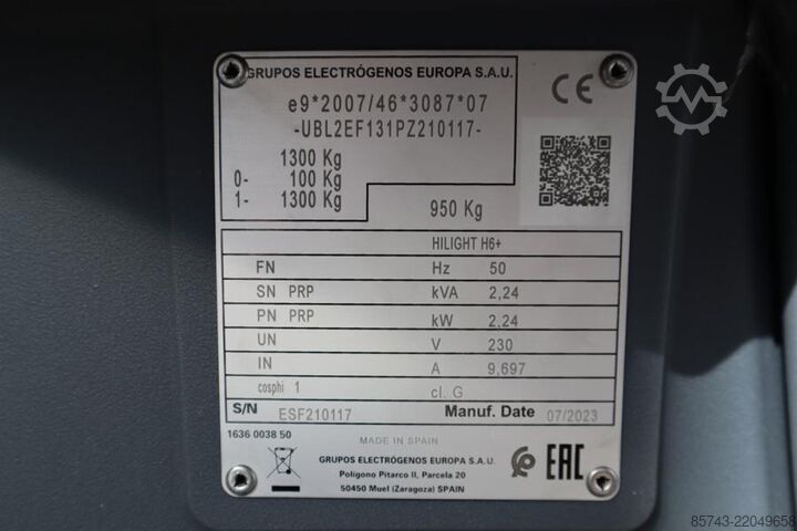 Light tower Atlas Copco Hilight H6+ Valid inspection, Max Boom Height 8m,