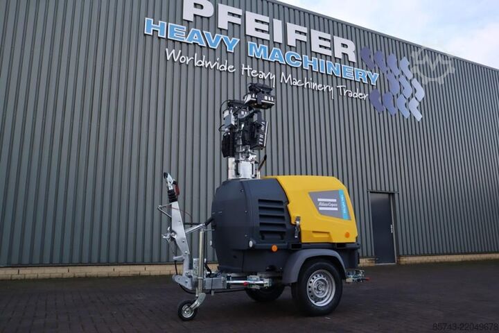 Lichtturm Atlas Copco Hilight H6+ Valid inspection, Max Boom Height 8m,