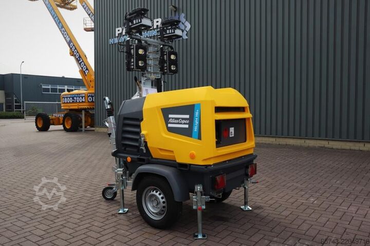 Lichtturm Atlas Copco Hilight H6+ Valid inspection, Max Boom Height 8m,