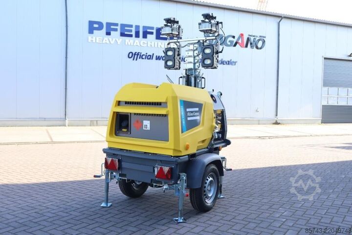Lichtturm Atlas Copco Hilight H6+ Valid inspection, Max Boom Height 8m,