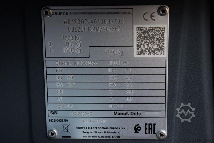 Lichtturm Atlas Copco Hilight H6+ Valid inspection, Max Boom Height 8m,