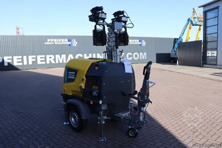 Lichtturm Atlas Copco Hilight H6+ Valid inspection, Max Boom Height 8m,