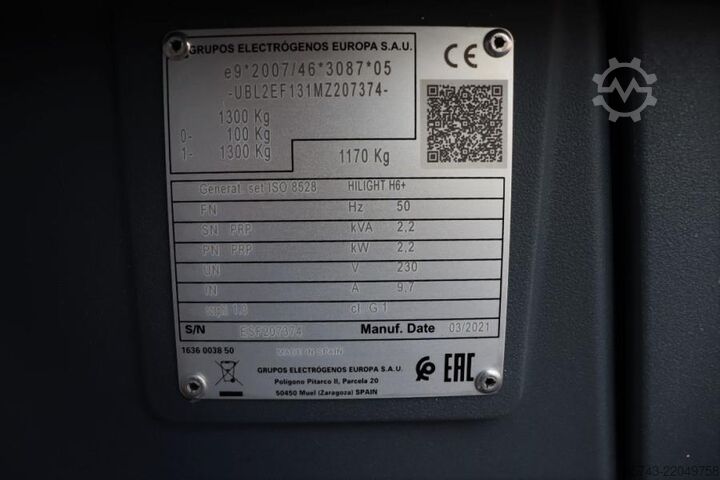 Lichtturm Atlas Copco Hilight H6+ Valid inspection, Max Boom Height 8m,