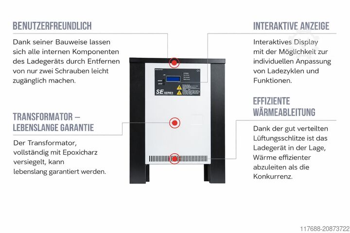 Linde Jungheinrich Still Yale Crown Toyo Gabelstapler Hochfrequenz-Ladegerät Batterie - Charger 48V 100A