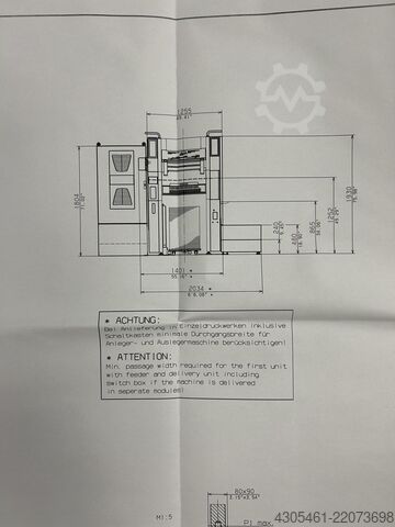Offset printing press MAN Roland 50-5