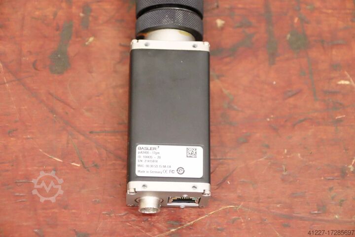 Kamera mitTelezentrisches Objektiv Basler Vision & Control piA2400-17gm vicotar T201/0,15