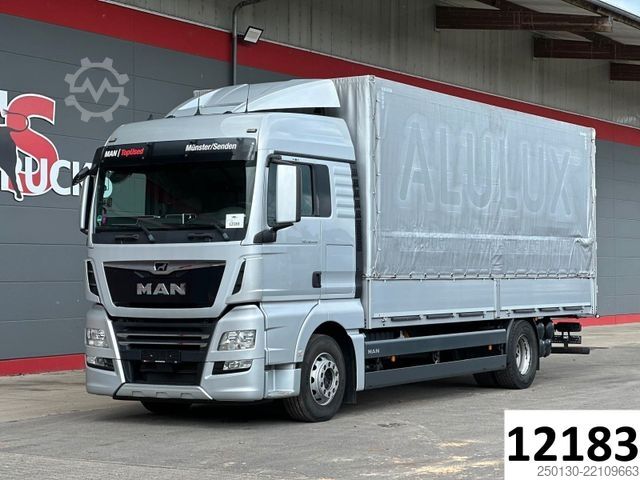 Flatbed truck with tarp MAN TGX 18.430 4x2 LL Plane & EDSCHA/RETARDER/NAVI/