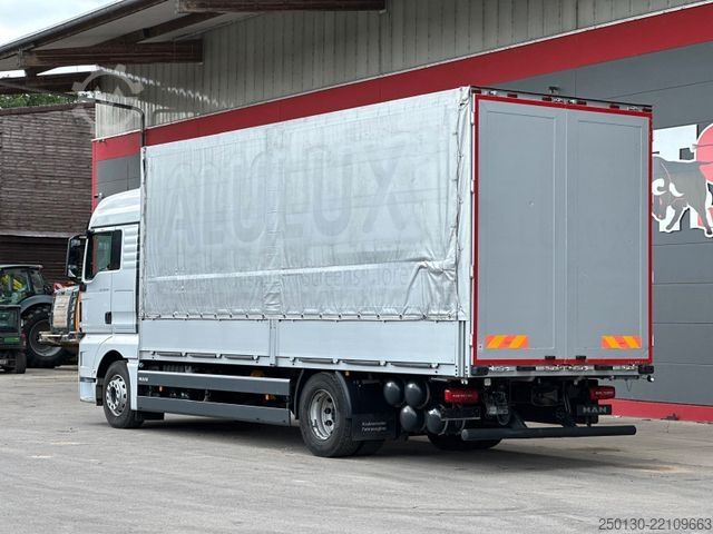 Flatbed truck with tarp MAN TGX 18.430 4x2 LL Plane & EDSCHA/RETARDER/NAVI/