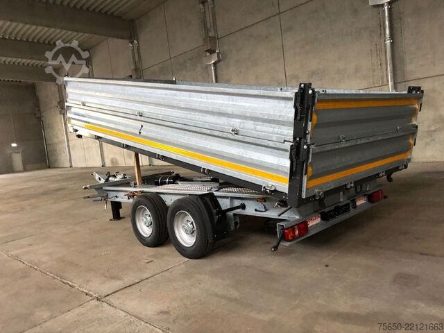 Tipper trailer Möslein TTD13- BA Verzinkt  13 t Tandem Kipper Tiefladermit Bordwand- Aufsatz-- Neufahrzeug --
