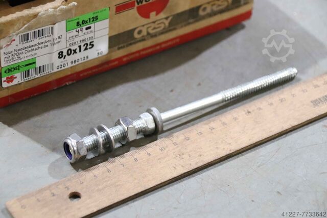 Solar fastener 8.0 x 150 49 pieces Würth BZ 8,0 x 125 M10x50