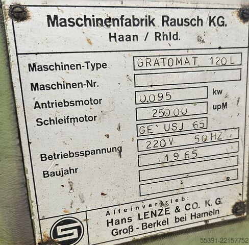 Gratomat 120 and 120 L Rausch Entgratmaschine