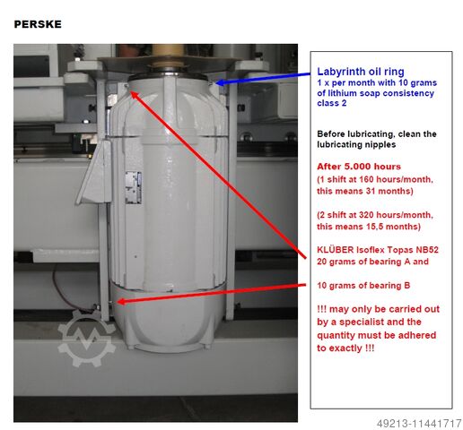 FrÀsmotor dimter HK200 HK400 PERSKE 50 kW / HK 200 / HK 400