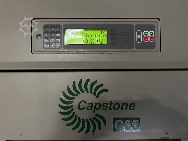 Cogeneration gas microturbine Capstone C65 microturbine