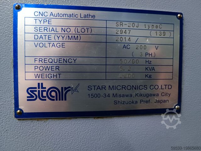 Automatic lathe STAR SR-20 J Type C