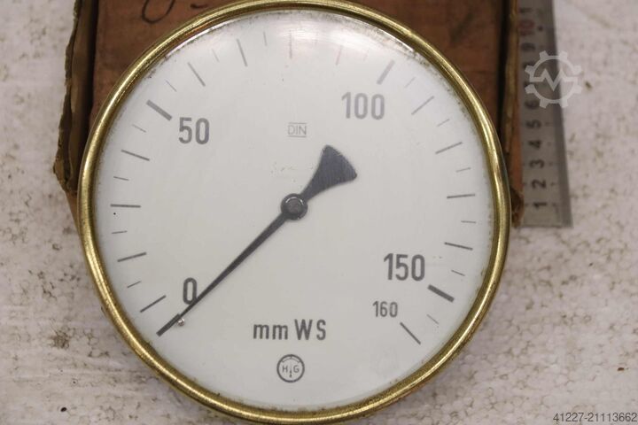 Manometer 0-0,016 bar / 0-160  mmWs HG Ø 160 mm