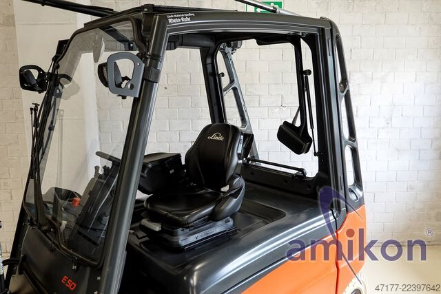 5.37m tine adjustment loader Linde E50 Elektro Gabelstapler 5t Triplex