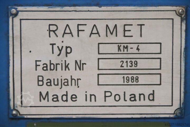 Folding machine 2000 x 4 mm RAFAMET KM-4