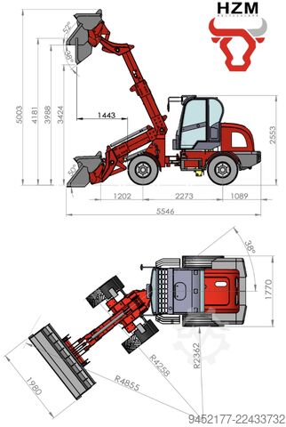 Loader HZM Radlader, Teleskopradlader 816-T Profi