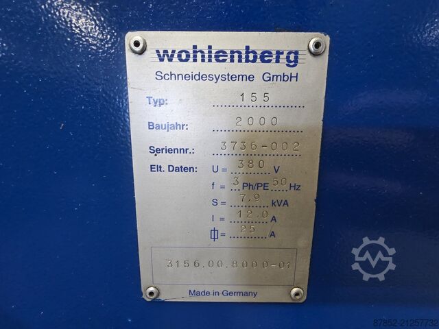 Papierschneidemaschine Wohlenberg 155